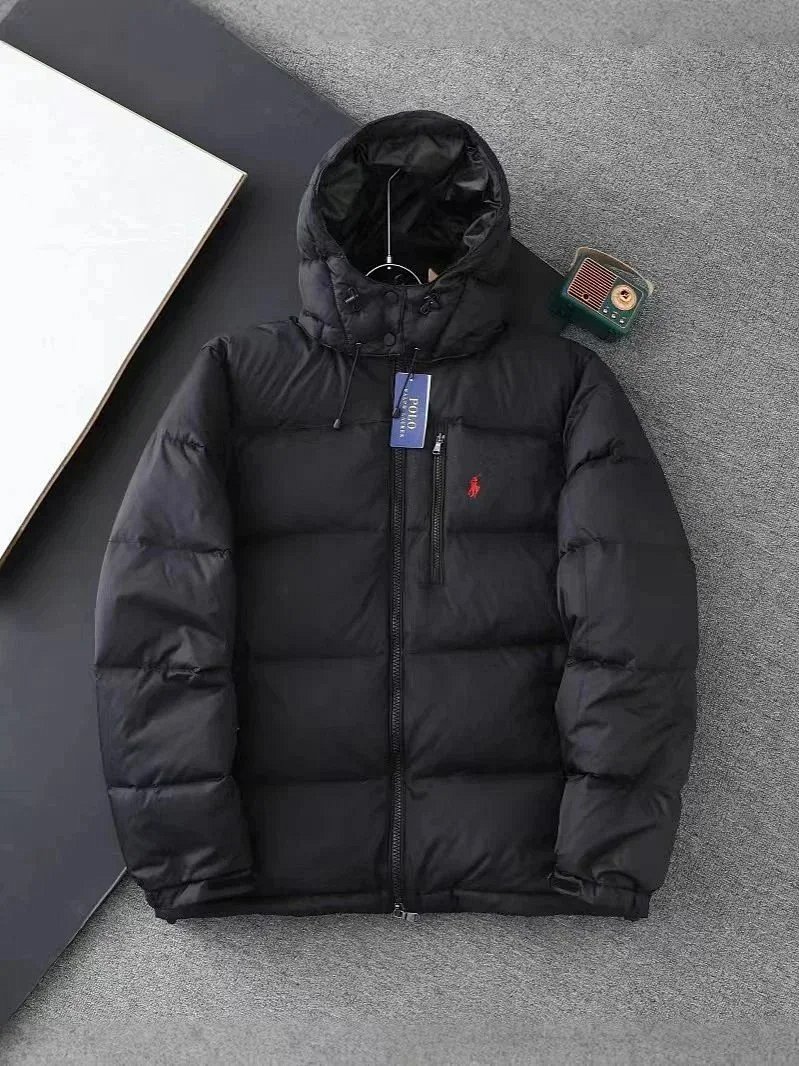 Polo Ralph Lauren Down Jacket Black Hooded Puffer product detail 2 in Litbuy spreadsheet finds