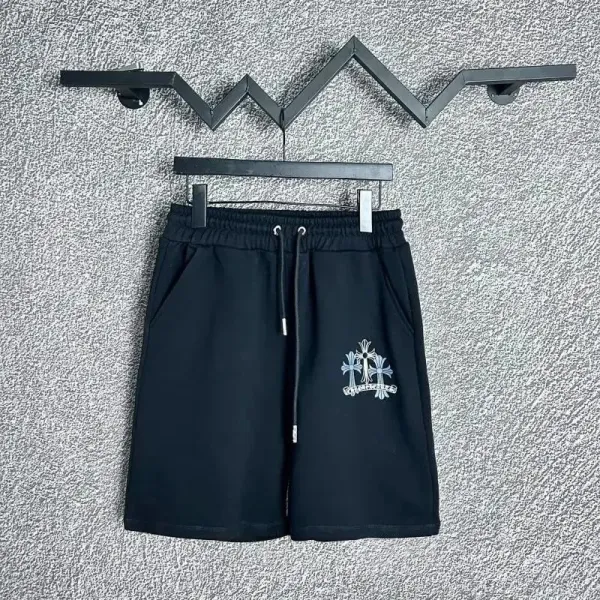 OK Embroidered Drawstring Shorts Gray - 5
