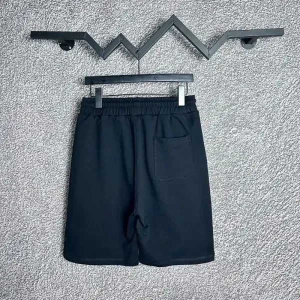 OK Embroidered Drawstring Shorts Gray - 9