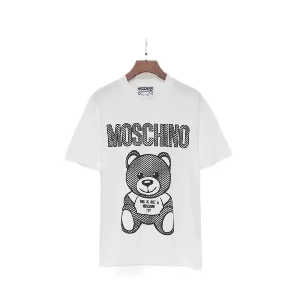 Moschino Teddy Bear Graphic Print White T-Shirt - 1