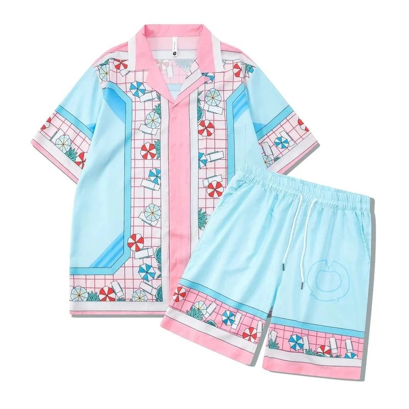 Cbsac Alana Multicolor Tropical Print Short Set