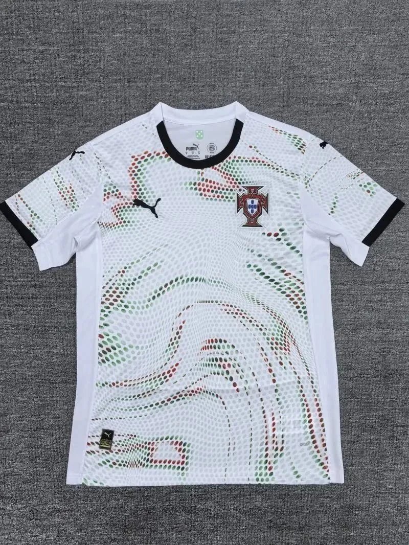 Puma Puma Portugal Home Jersey - White with Green and Red Accents White