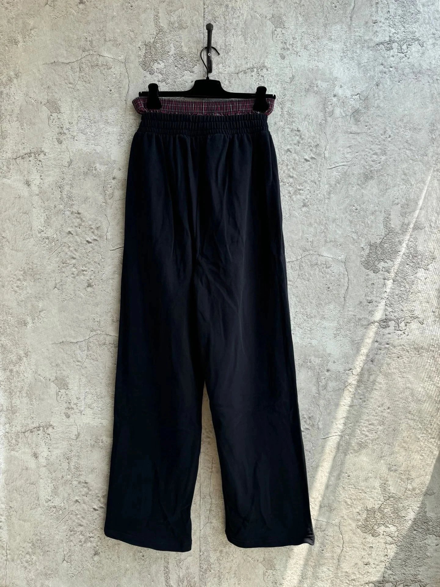 Design Wide-Leg Drawstring Pants Black - 6