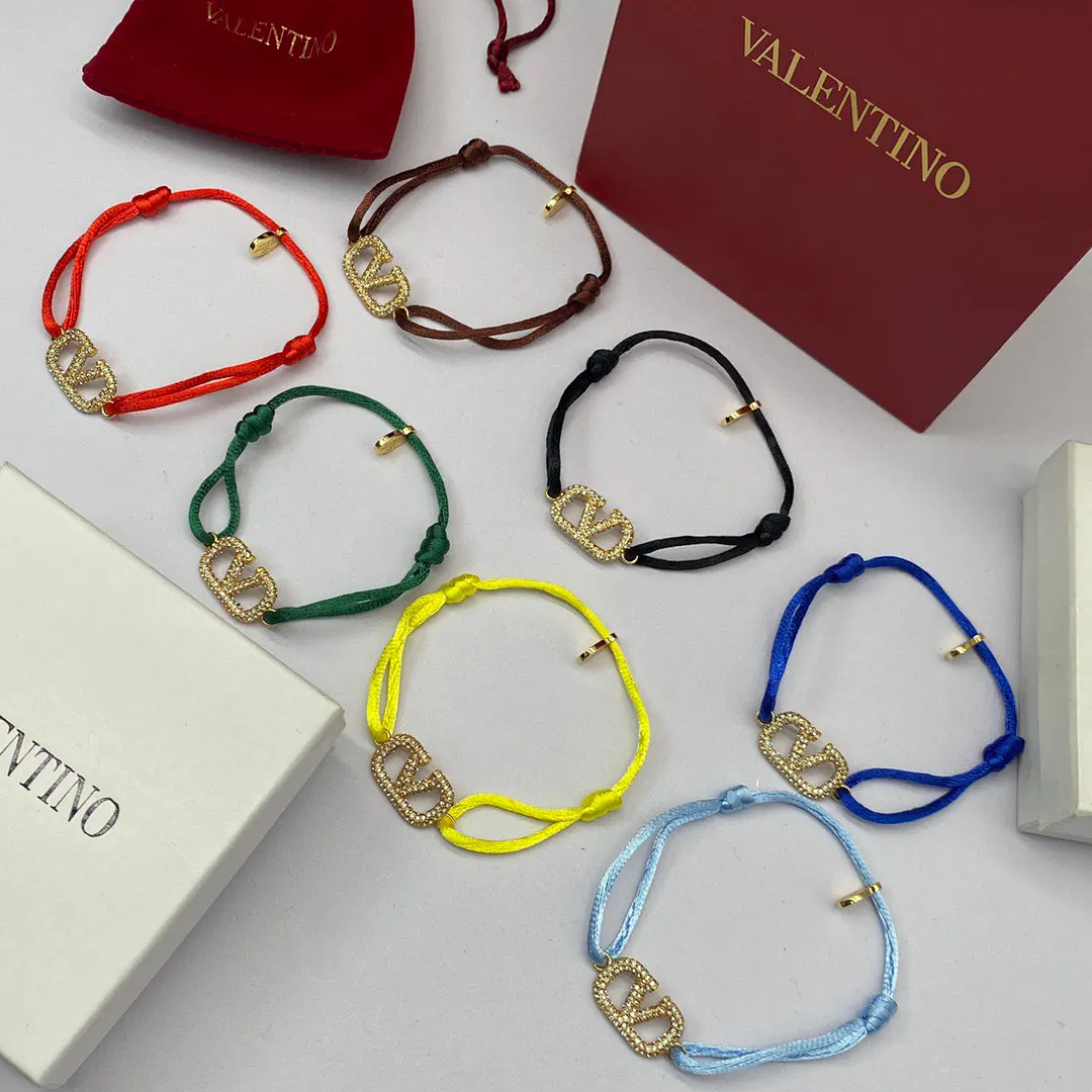 Valentino VLogo Red Cord Bracelet Jewelry Bracelets product detail 2 in Litbuy spreadsheet finds