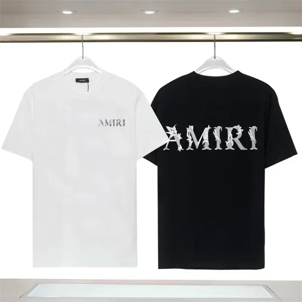 Amiri Logo Graphic T-Shirt Royal Blue - 5