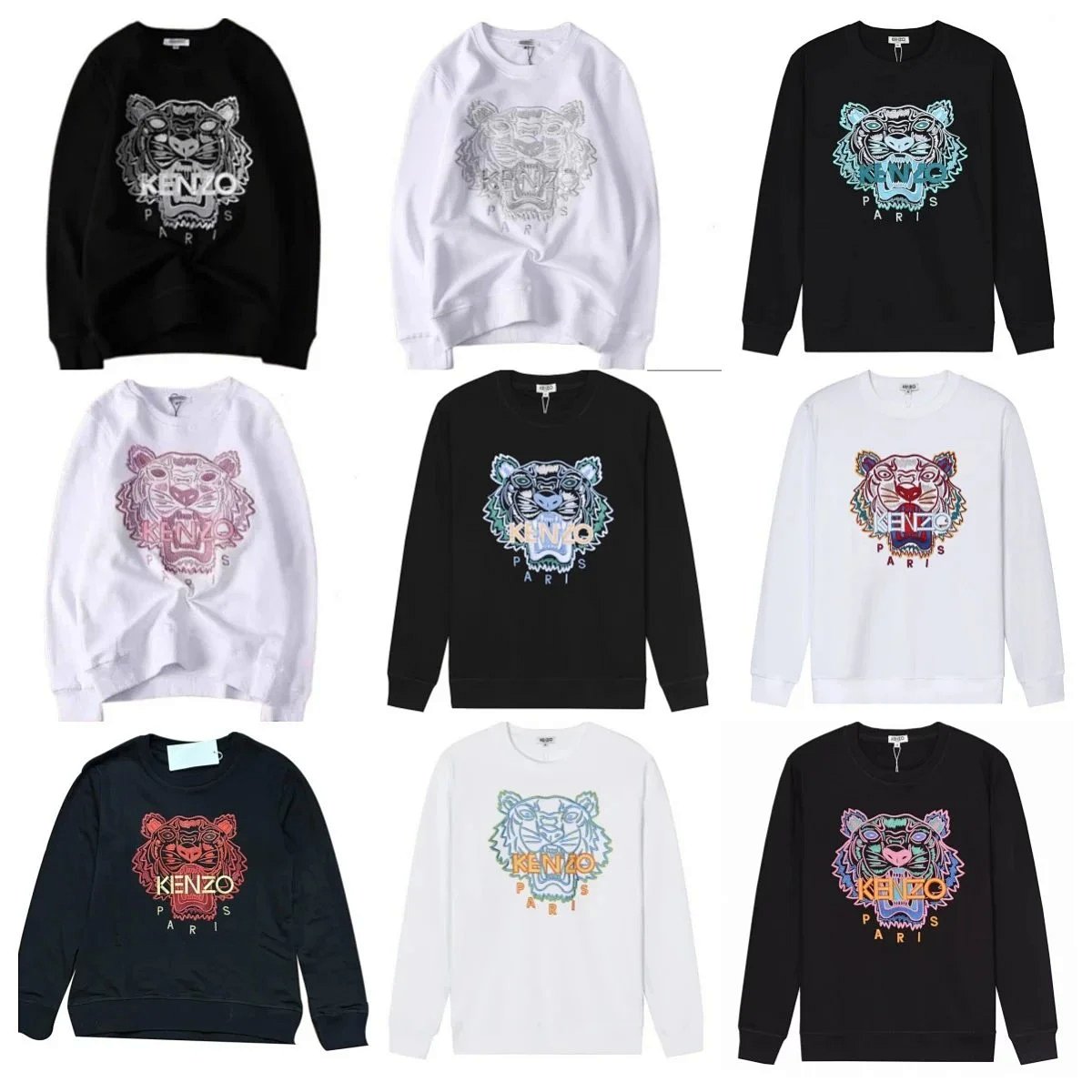 Kenzo Tiger Embroidered Black Hoodie product detail 2 in Litbuy spreadsheet finds