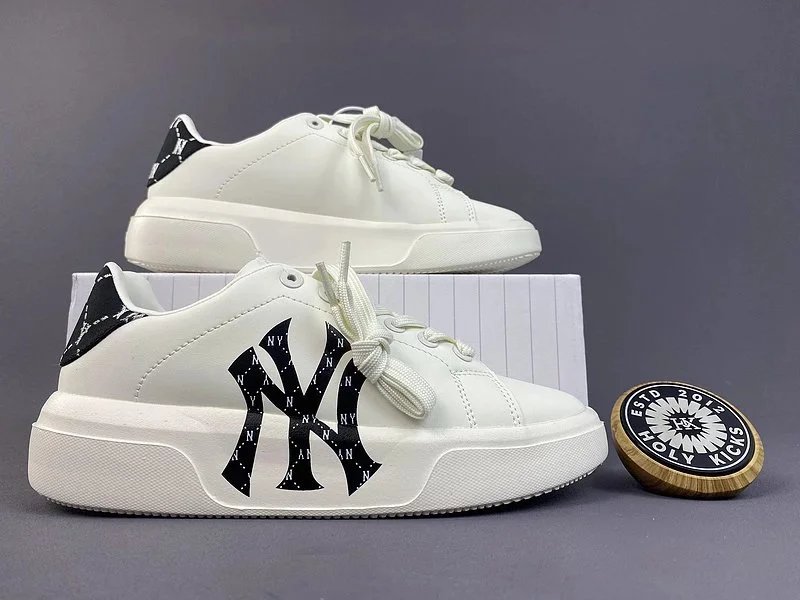 Holy Kicks x MLB New York Yankees Logo Sneakers White