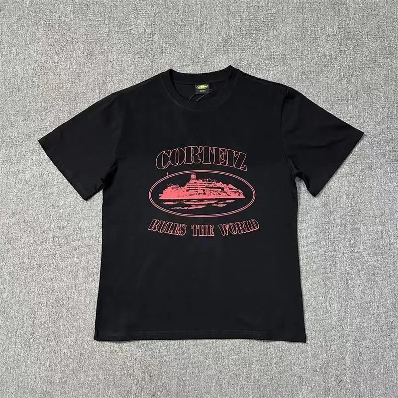 Corteiz Cortez Rules the World Black T-Shirt Black