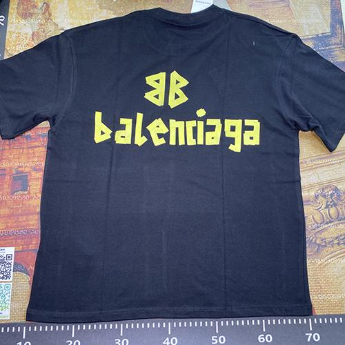 Balenciaga Logo Print Oversized T-Shirt Black