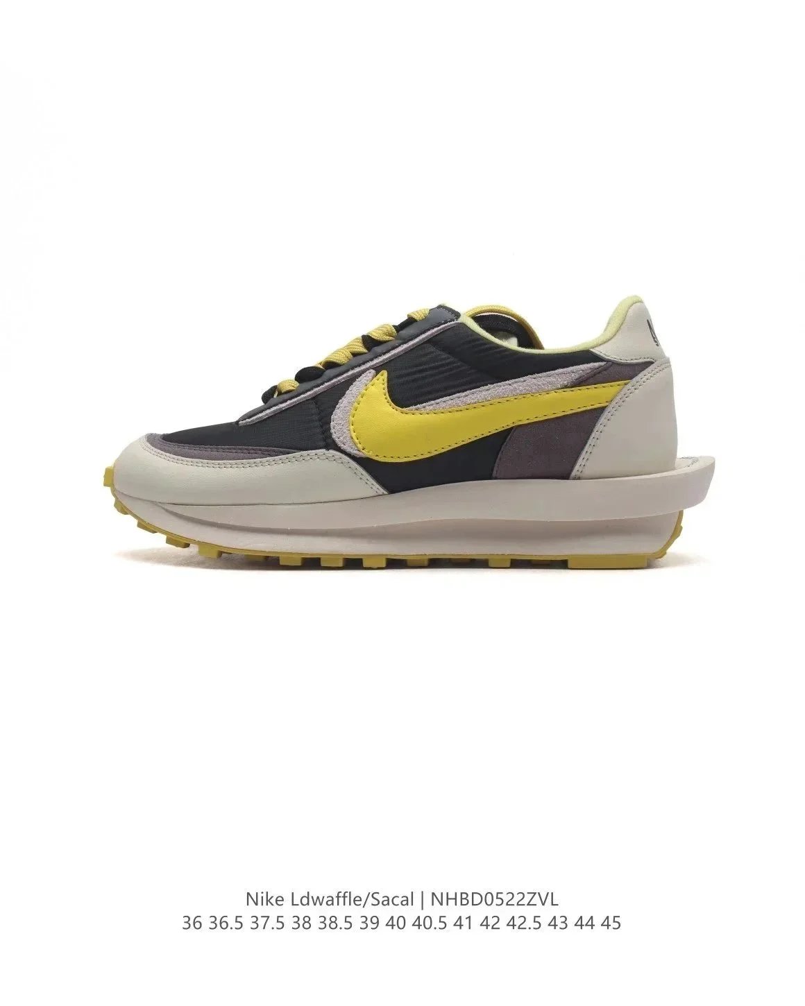 Nike x Fragment Design x Sacai LDWaffle Navy Sneakers - 7