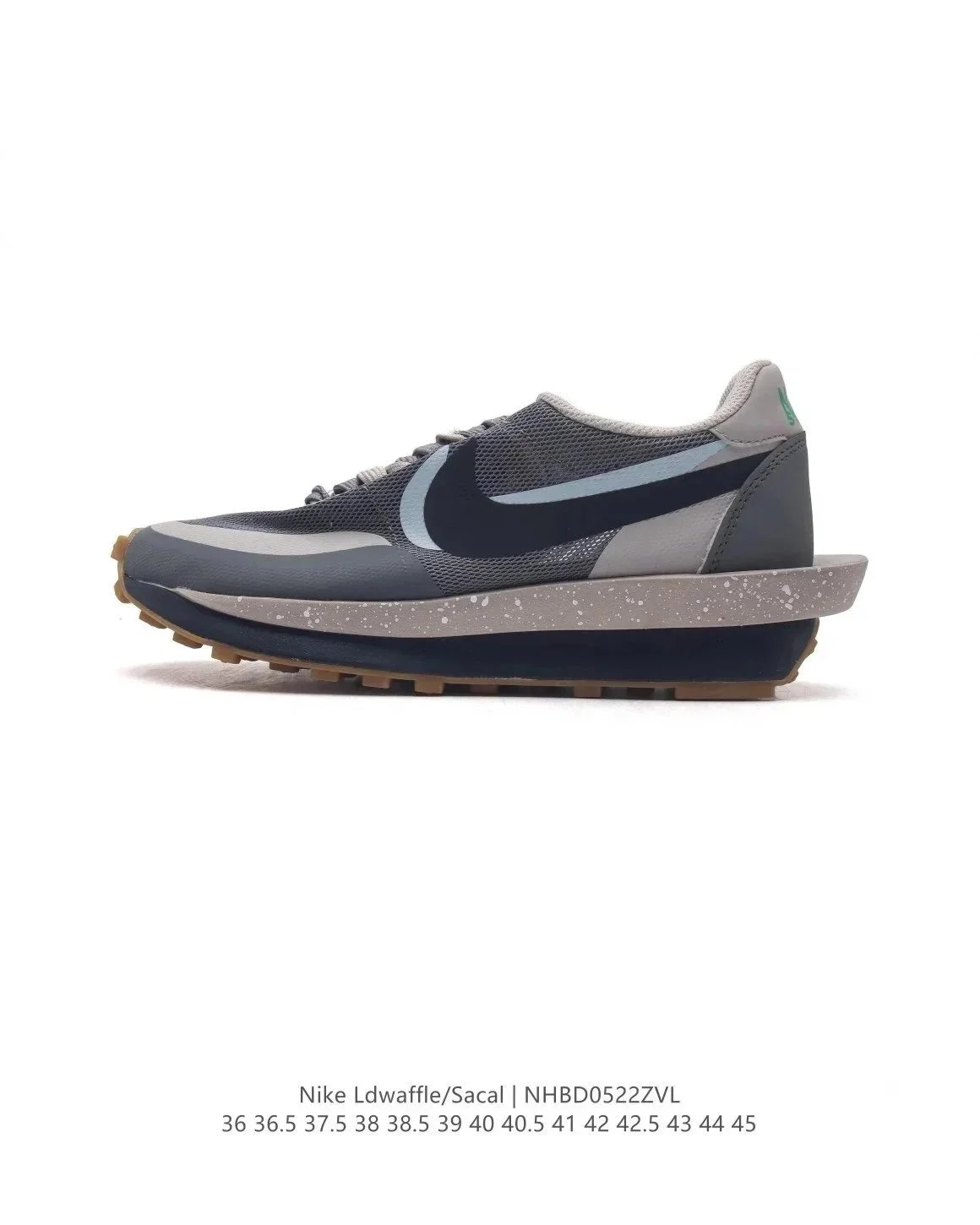 Nike x Fragment Design x Sacai LDWaffle Navy Sneakers - 8