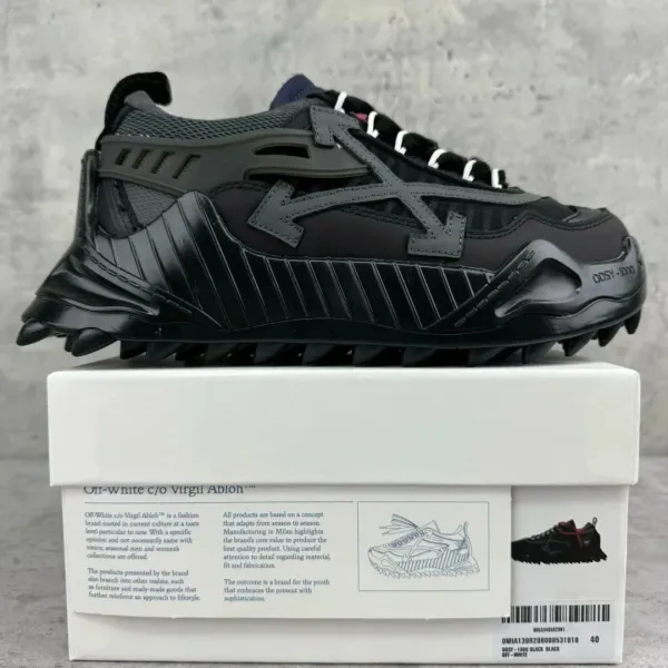 Off-White c/o Virgil Abloh ODGY-1000 Black Sneakers - 1