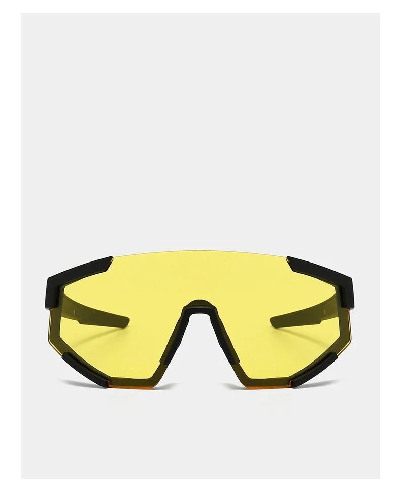 Design Geometric Frame White Sunglasses Eyewear - 7