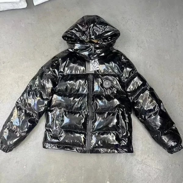 Moncler Genius Down Jacket Black Glossy Puffer - 1
