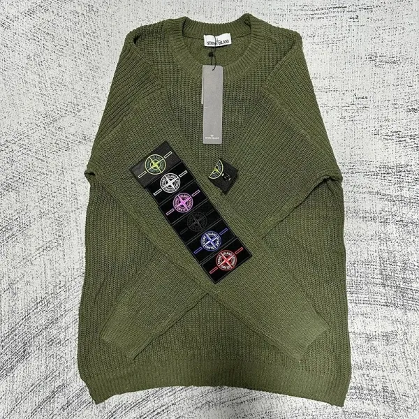 Stone Island Knit Sweater Lime Green - 9