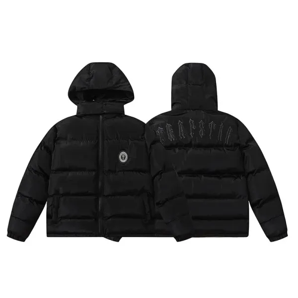 Moncler Genius Down Jacket Black Glossy Puffer - 3