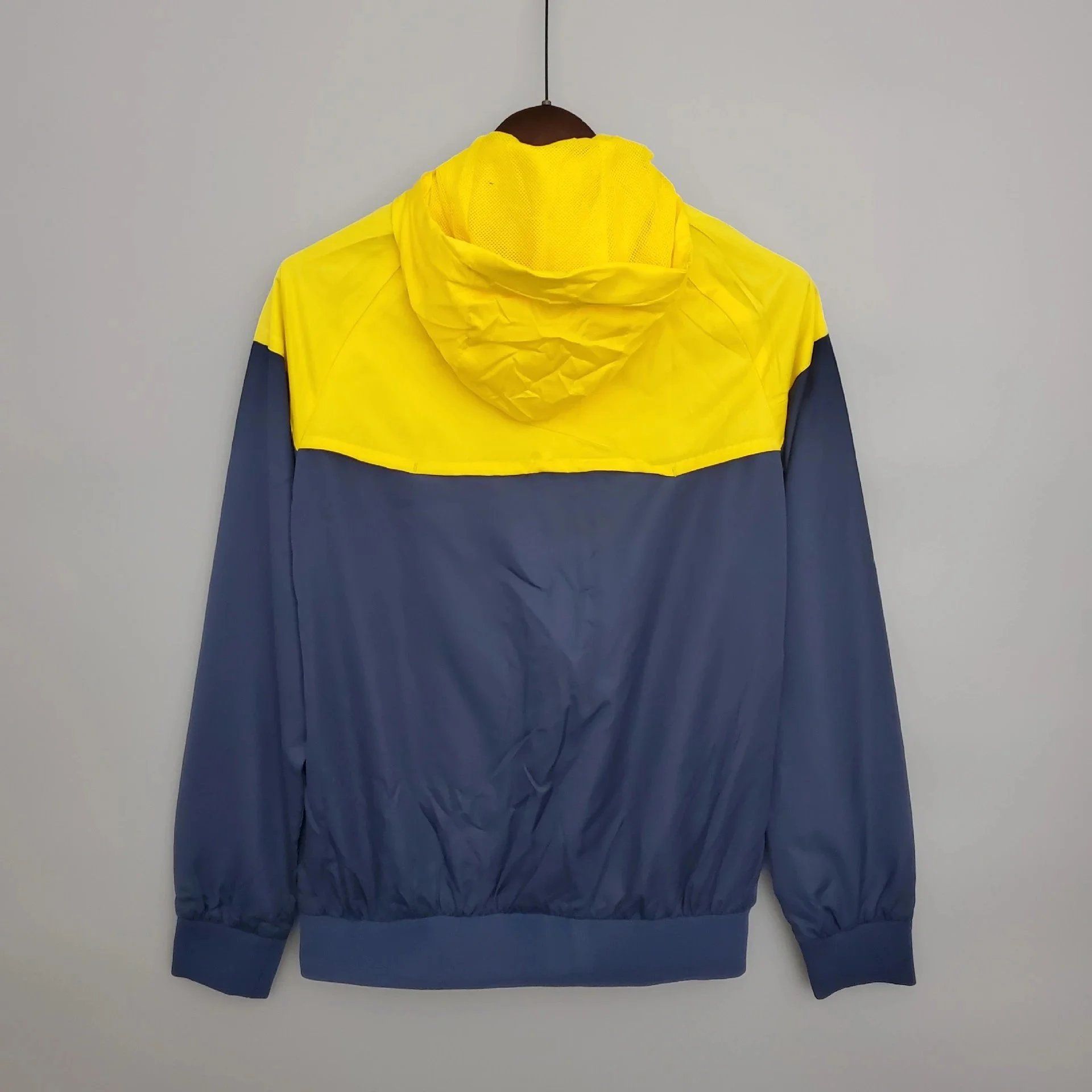 Black Hooded Windbreaker with Pink Stripes Sporty Jacket