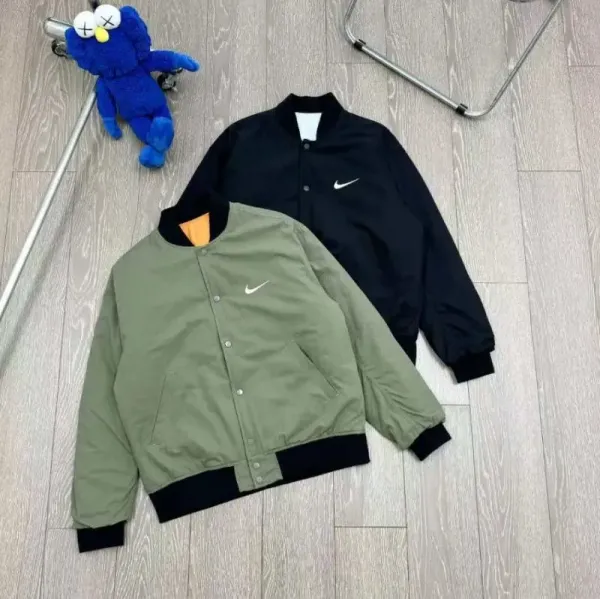 Stüssy x Nike Reversible Bomber Jacket Orange/Black - 8