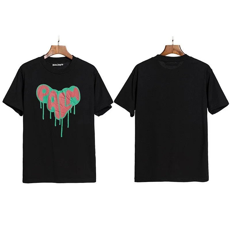 Palm Angels Dripping Heart White T-Shirt product detail 2 in Litbuy spreadsheet finds