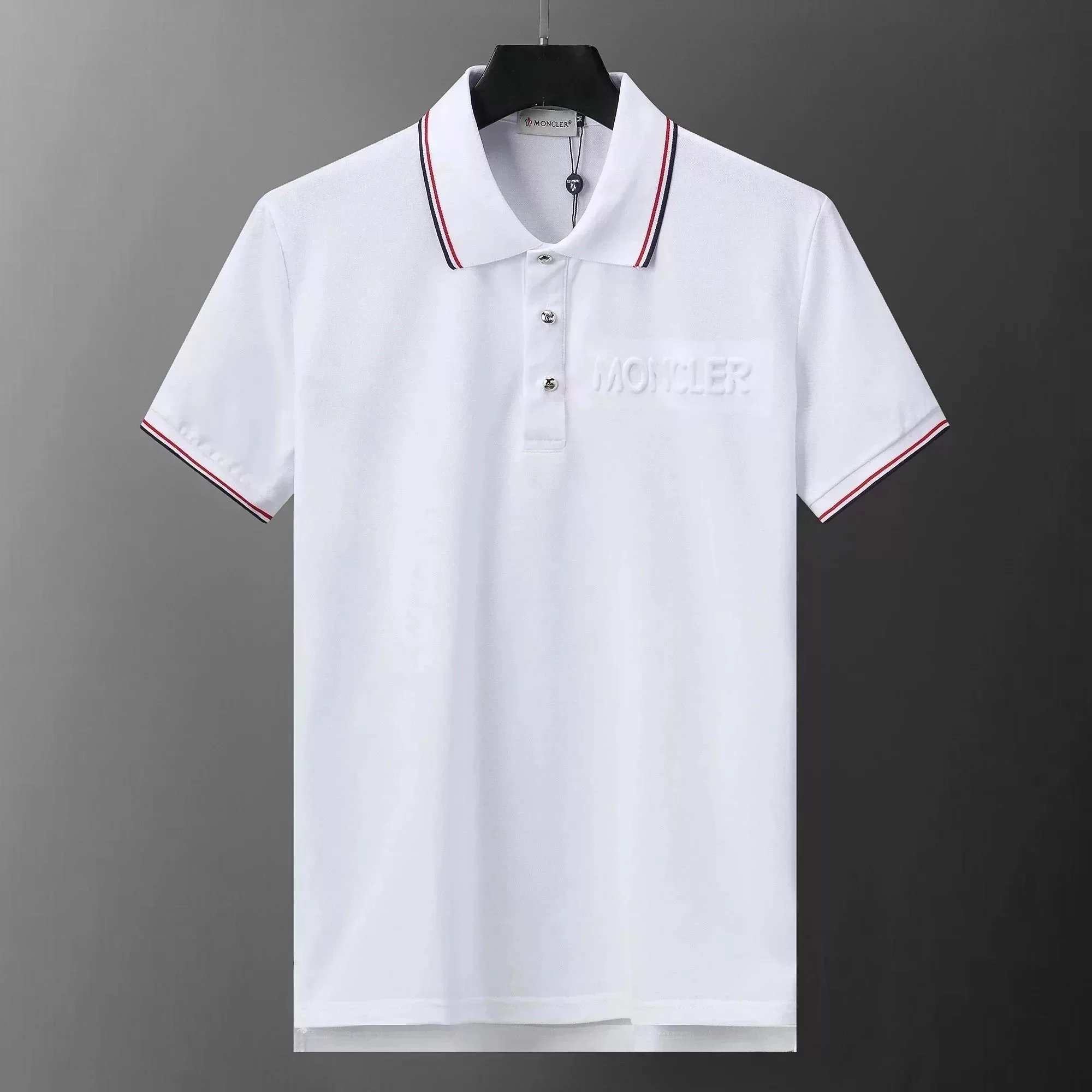 Moncler Shirts Short-Sleeve Polo Shirt — 17