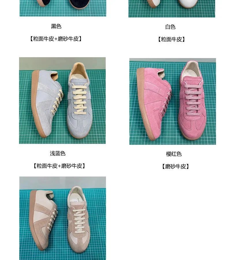 Maison Margiela Replica Sneakers Beige Suede Sneakers - 6