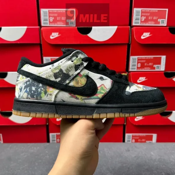 Nike SB Dunk Low Retro Bandana Plaid Sneakers - 6