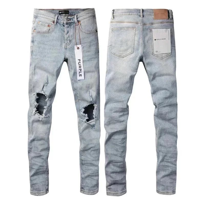 Purple Brand Purple Brand Light Wash Distressed Jeans Blue