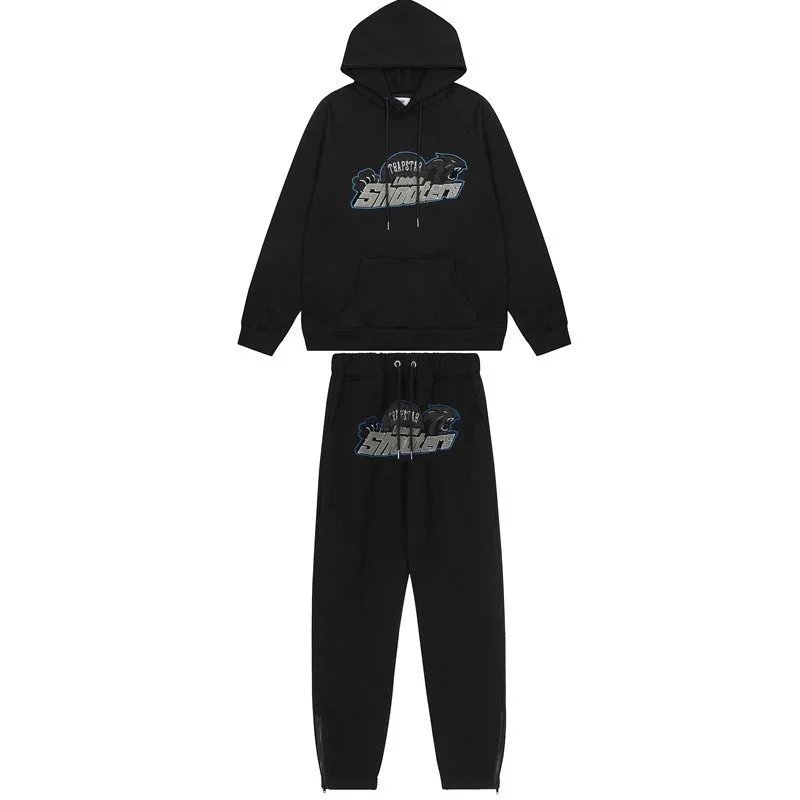 Travstar Rainbow Logo Hoodie and Sweatpants Set Gray - 7