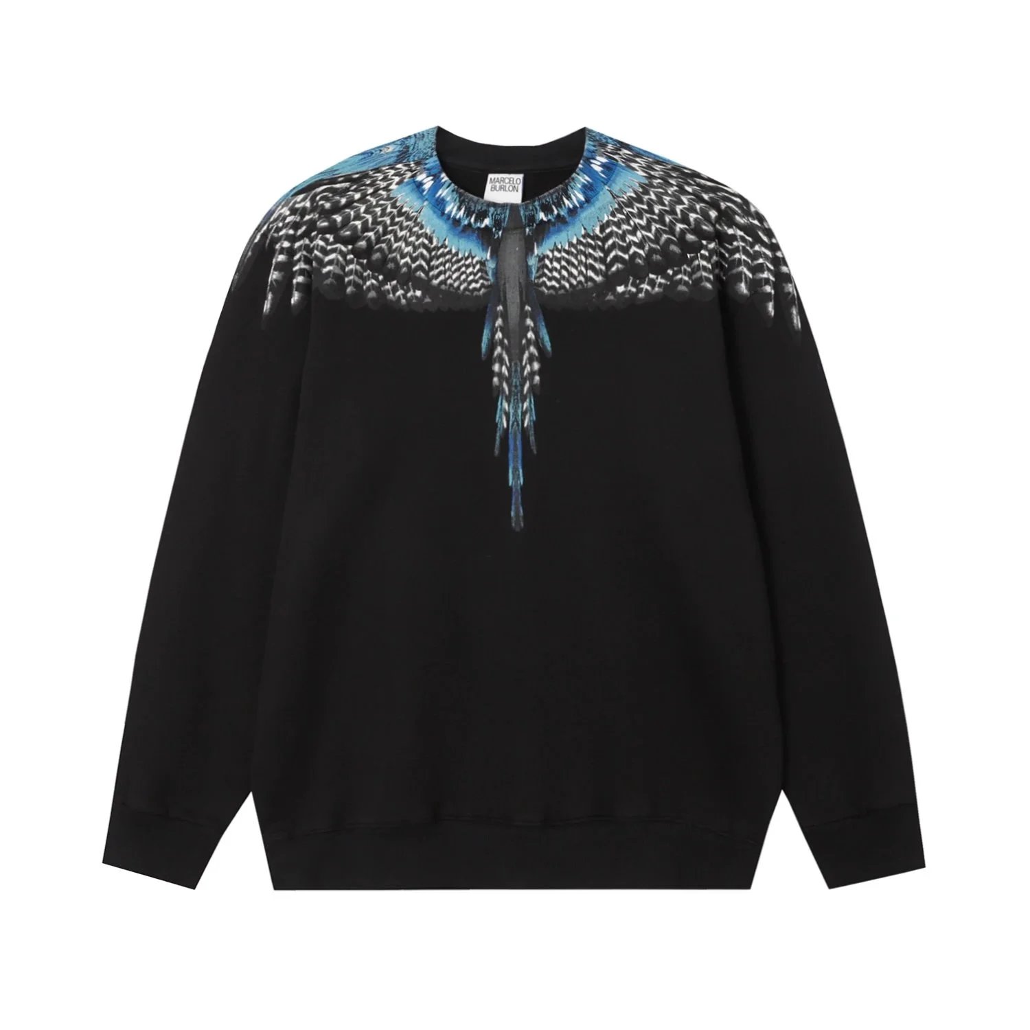 Marcelo Burlon Marcelo Burlon Wings Black Cotton Sweatshirt Black