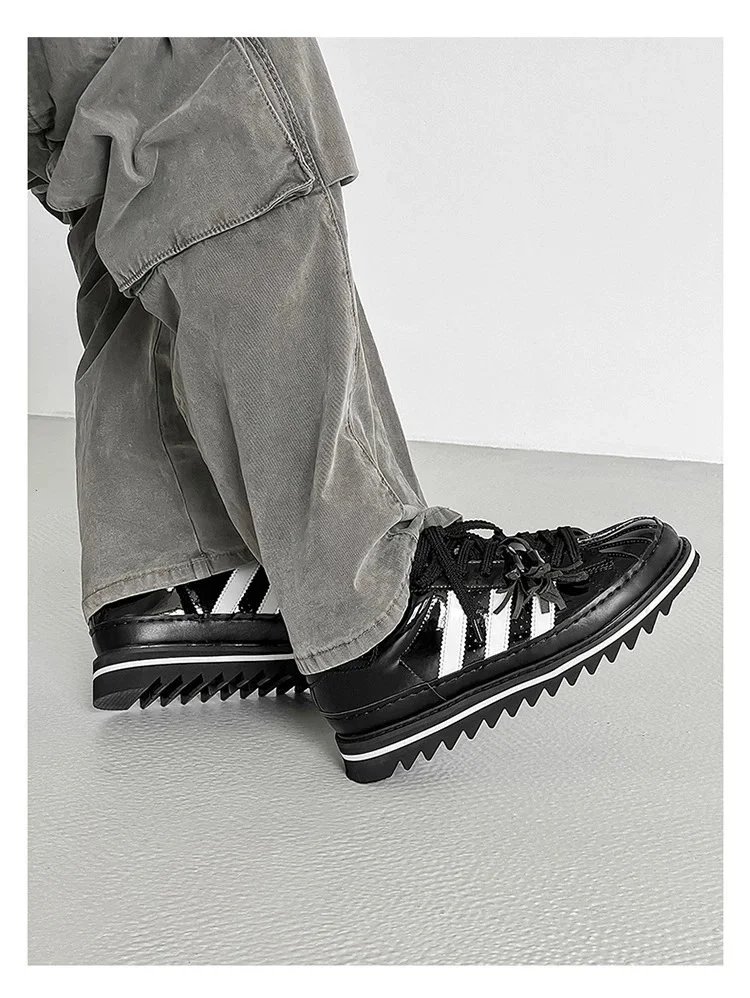 Adidas Originals Superstar Platform Patent Black White Sneakers - 5
