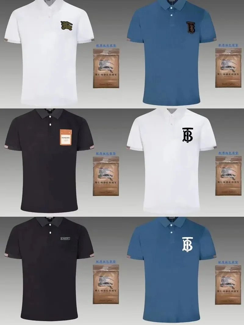 Burberry Leopard-Embroidered Polo Blue Polo Polo Shirt product detail 2 in Litbuy spreadsheet finds