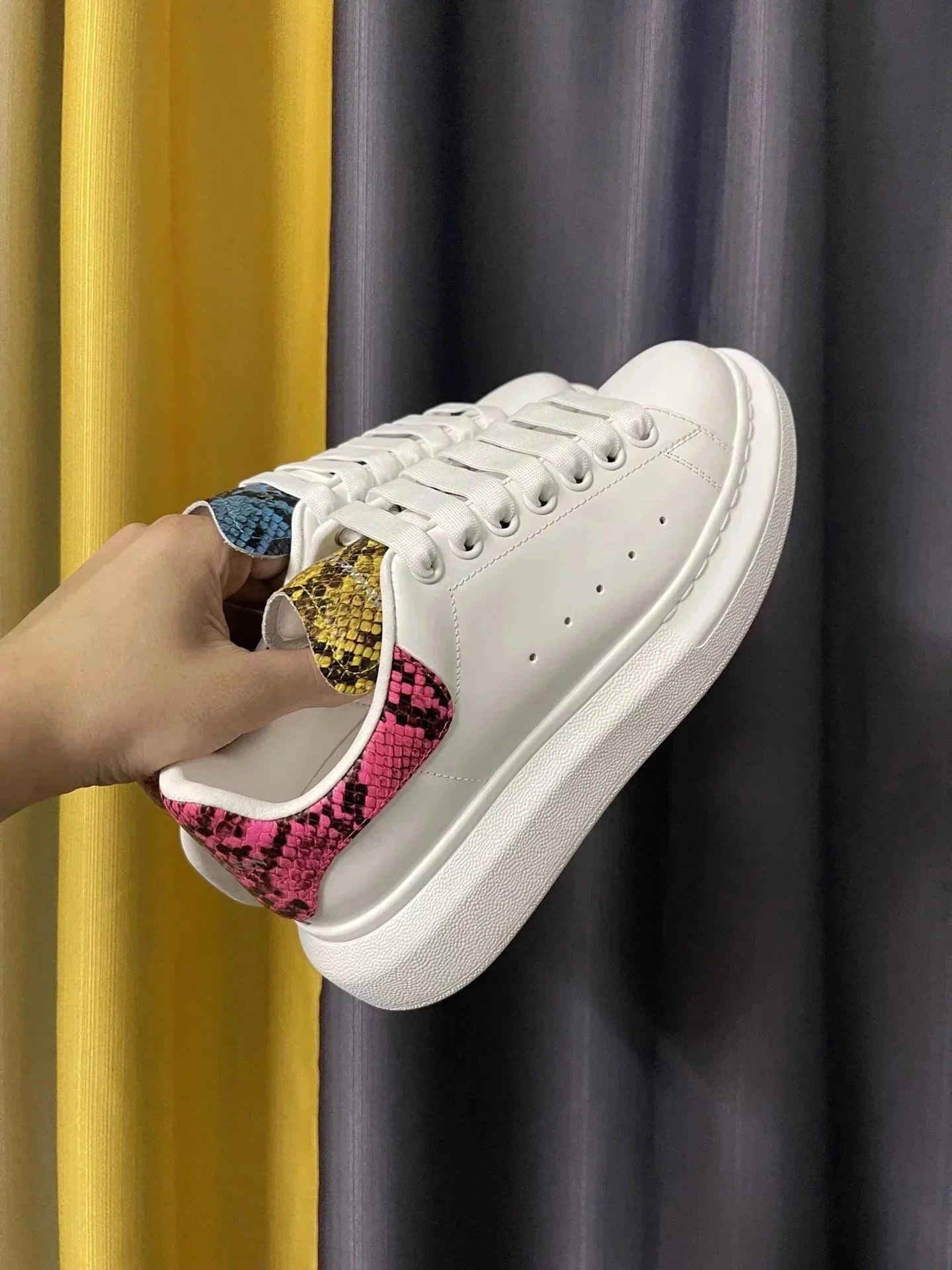 Alexander McQueen White Oversized Sneakers