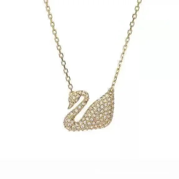 Swarovski Swarovski Swan Necklace Gold