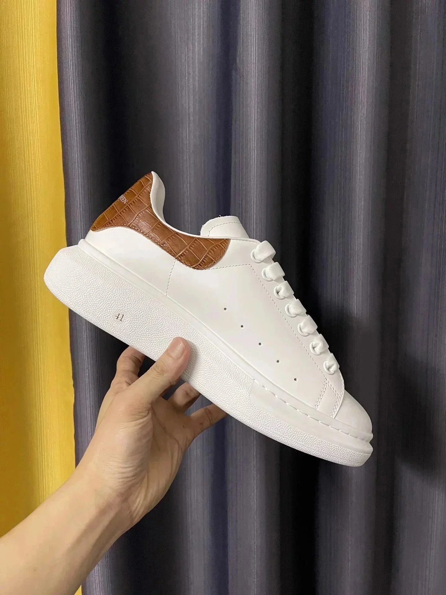 Alexander McQueen White Oversized Sneakers
