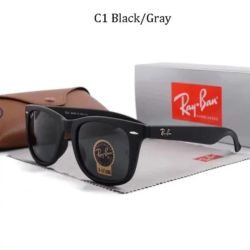 Ray-Ban Ray-Ban Classic Wayfarer Sunglasses C1 Black/Gray Black