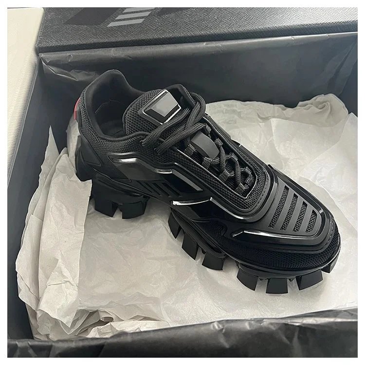 Prada Cloudbust Thunder Black and White Chunky Sneakers - 4