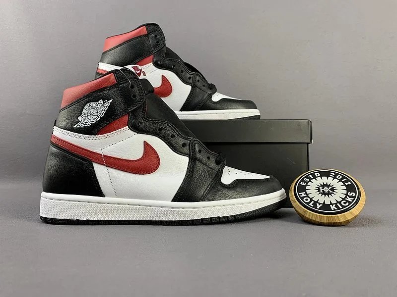 Nike Air Jordan 1 Grey White Suede High Top Sneakers