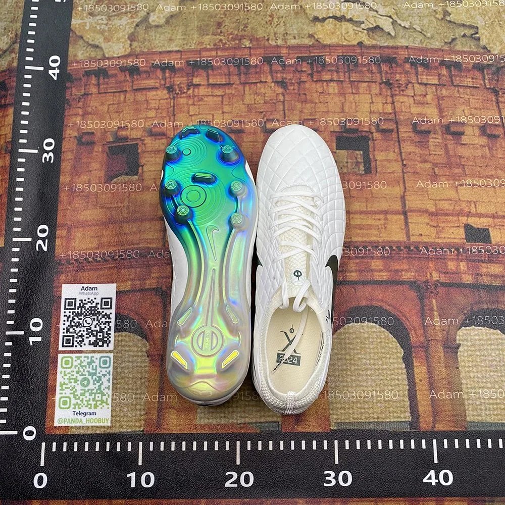 Nike Tiempo Legend 10 Elite White / Green Football Cleats Running Shoes product detail 6 in Litbuy spreadsheet finds