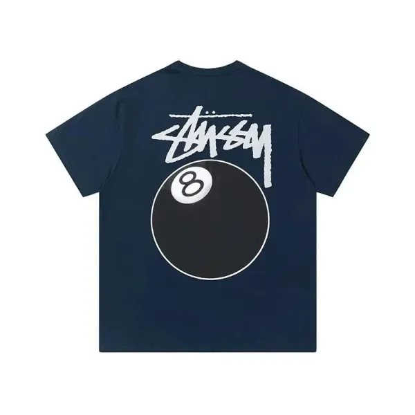 Stüssy Dice Print Navy T-Shirt - 9