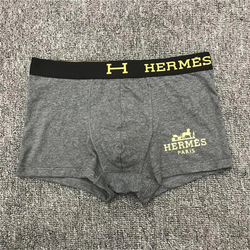 Hermes Boxer Briefs Black White Yellow Classic Underwear