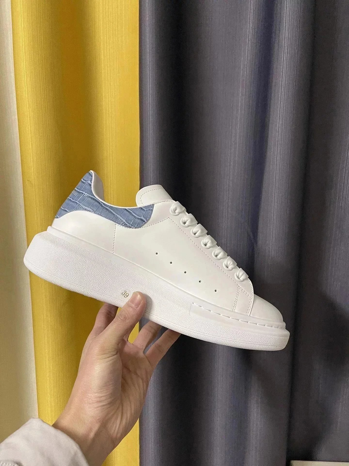 Alexander McQueen White Oversized Sneakers