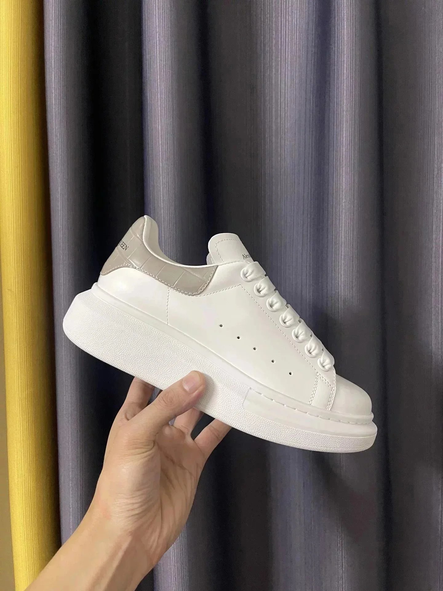 Alexander McQueen White Oversized Sneakers