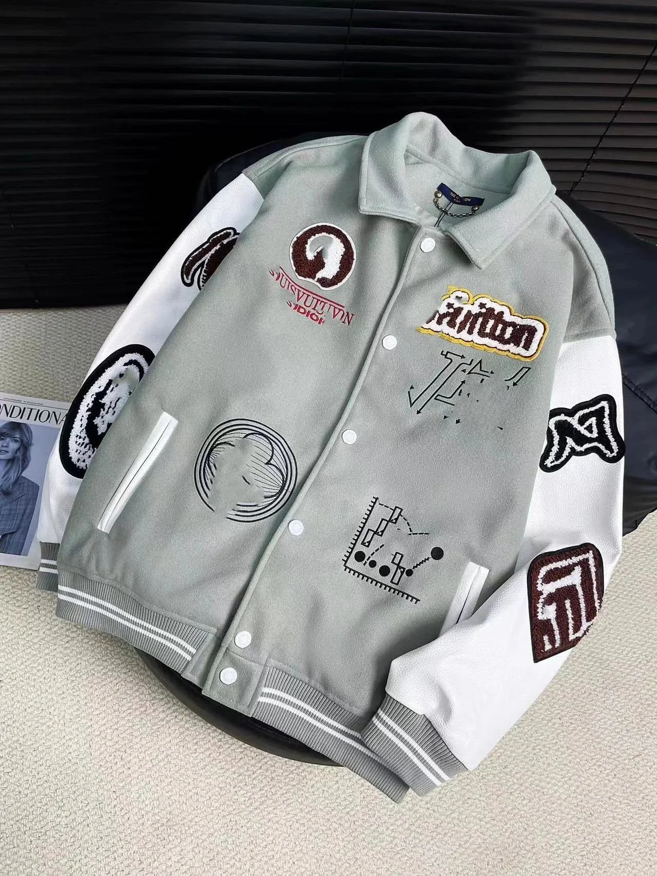 灰色（恶魔之眼毛巾绣）