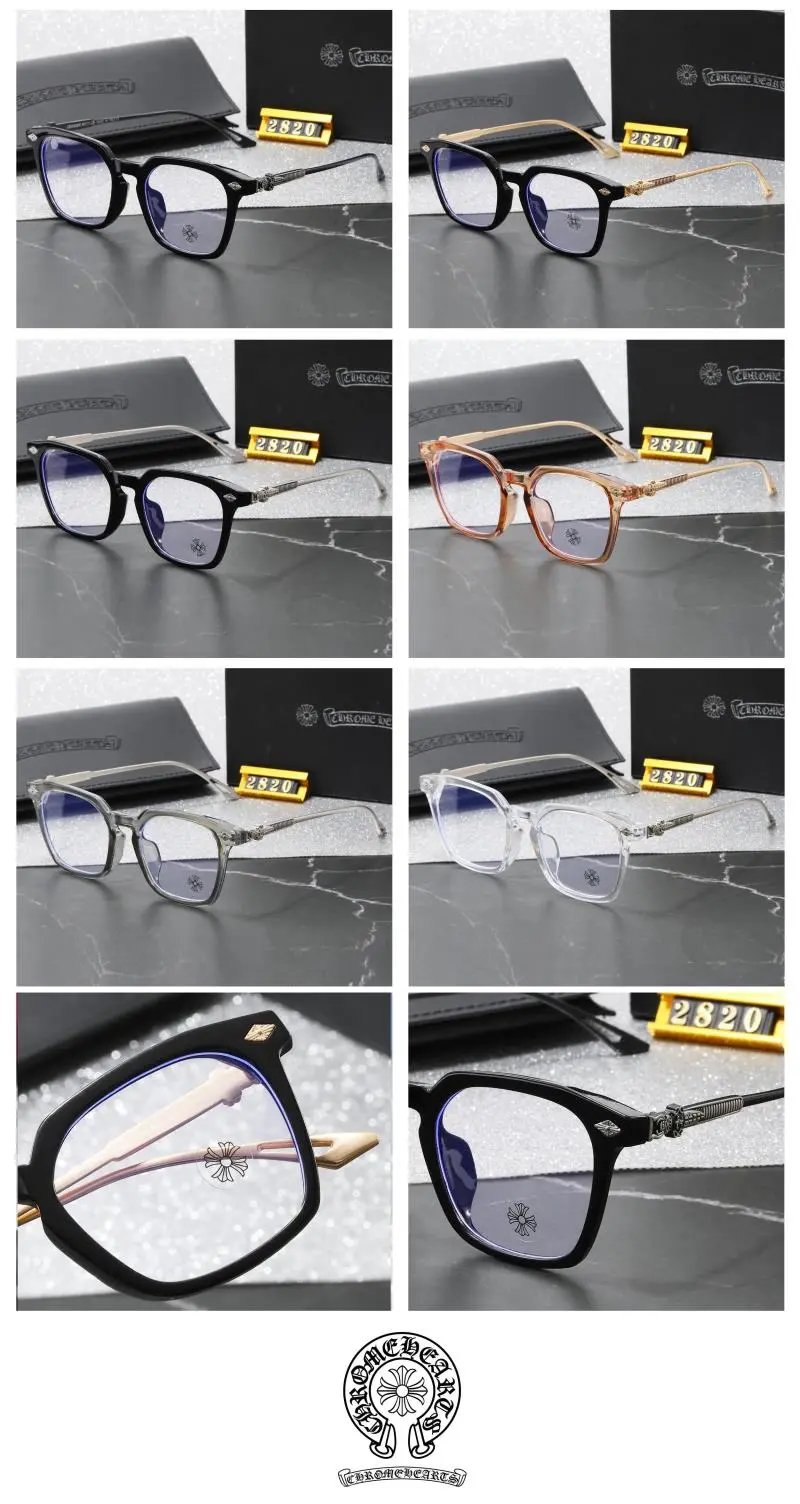 Chrome Hearts Eyewear Rectangular Optical Frames with Decorative Metal Temples image 2