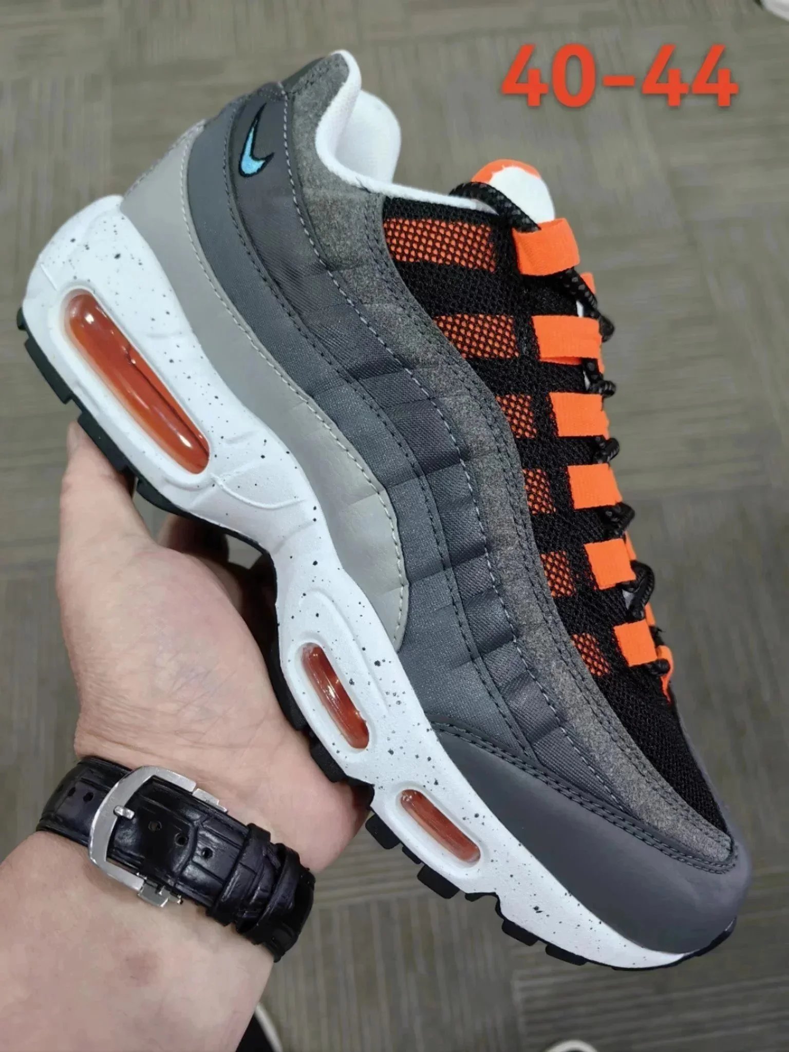 Nike Air Max 95 Grey Neon Green Casual Sneakers