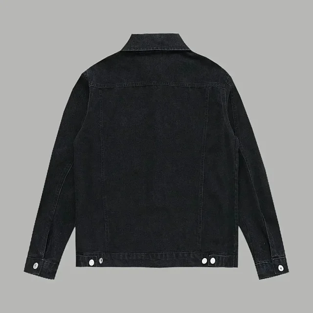 Balenciaga Jackets Logo denim trucker jacket product detail image 8