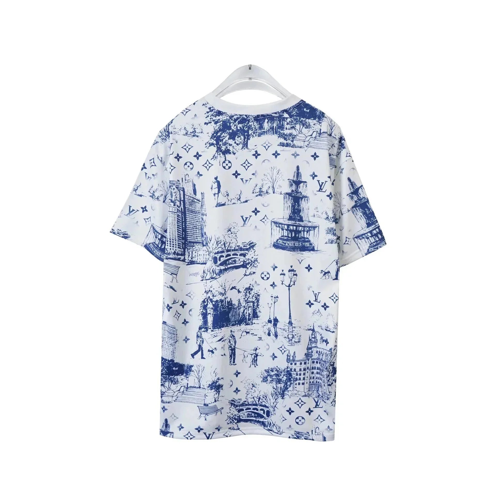 Louis Vuitton Damier Graphique T-Shirt Green and White - 5