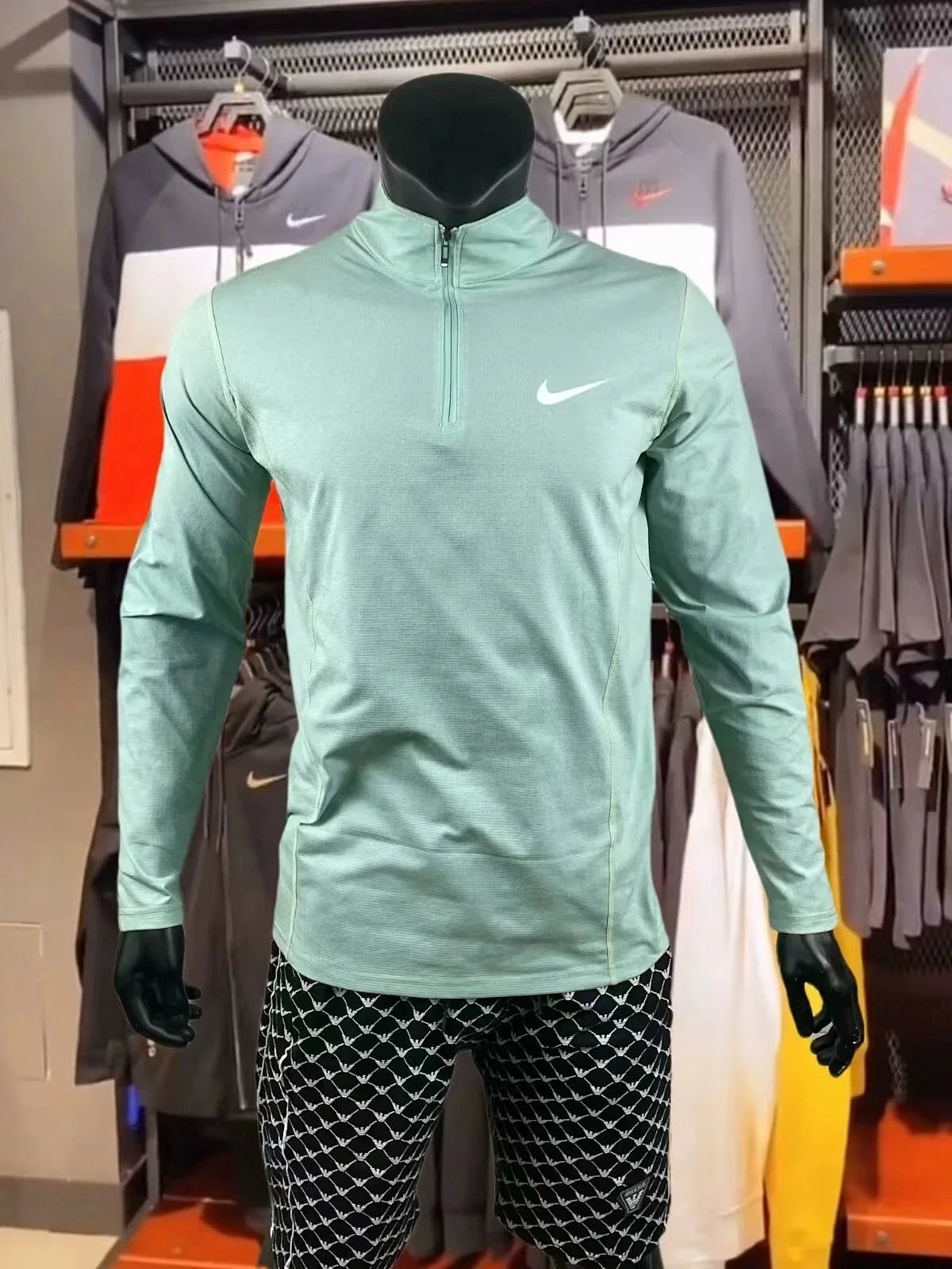 Nike Dri-FIT Element Half-Zip Top Gray Base-Layer Base Layer product detail 8 in Litbuy spreadsheet finds