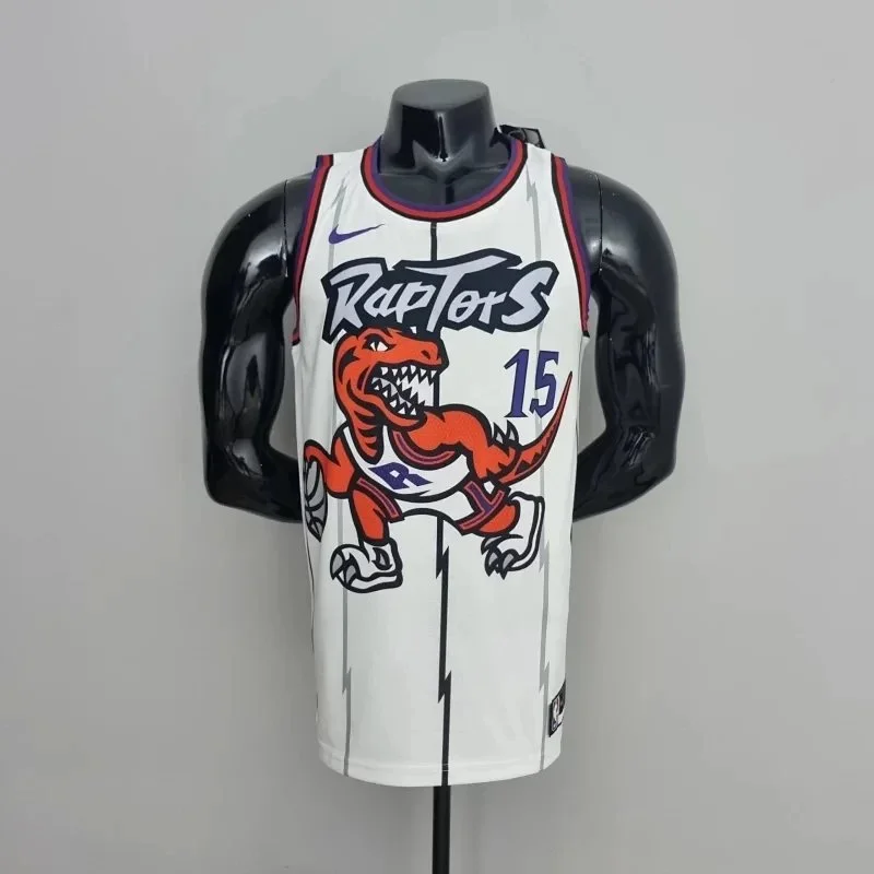 Nike Raptors 15 White Jersey