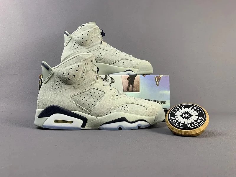Nike Air Jordan 6 Black White Retro Basketball Sneakers